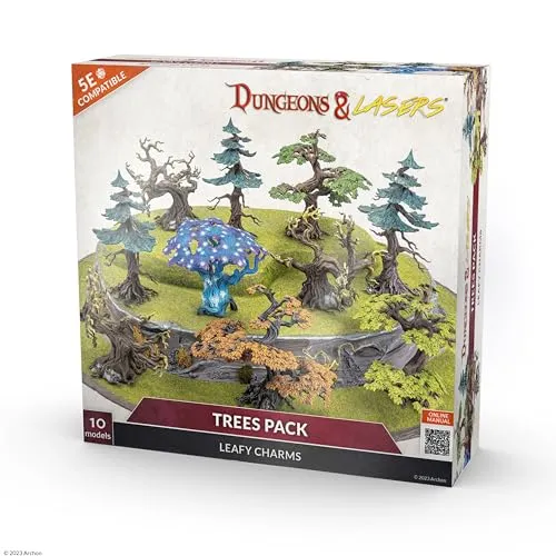 Archon Studio RQDNL0059 Zubehör für Puppen und Figuren, Grün, Medium - Gesellschaftsspiele Zubehör für Puppen und Figuren, Modell DUNGEON & LASERS: Dreier-Pack für kreative Spielmöglichkeiten und individuelle Gestaltung.