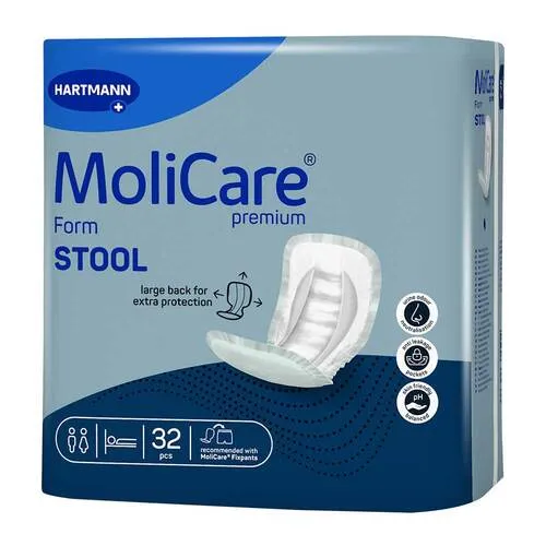 MoliCare® Premium Form STOOL - 32 St - Einlage für Stuhlinkontinenz, sorgt für hohe Saugfähigkeit und angenehmen Tragekomfort.