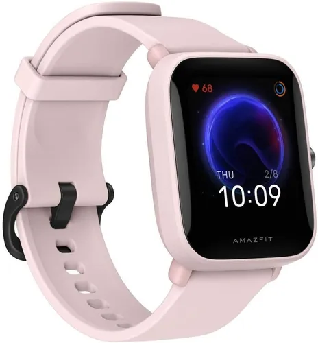 Amazfit BIP U Smartwatch, 1.43" Touchscreen in Pink - Smartwatch mit 1.43" TFT Touchscreen, ideal für Fitness-Tracking und Gesundheitsüberwachung, stilvolles Design in Pink.