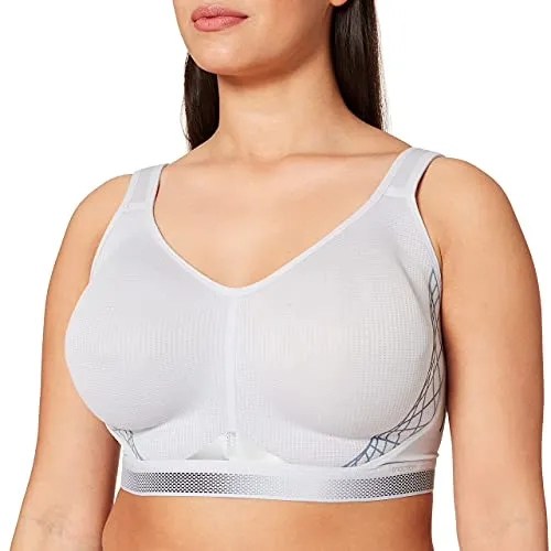 Sport-BH TRIACTION BY TRIUMPH "Triaction Cardio Flow P EX", Damen, Gr. 95, Cup E - Funktionsunterwäsche mit atmungsaktivem Material und extremem Halt, ideal für sportliche Aktivitäten. Wattierte, verstellbare Träger sorgen für optimalen Tragekomfort.