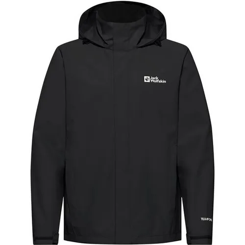 Jack Wolfskin TRAILTIME 2L JKT M black, 2XL - Outdoor-Hardshelljacke für Herren, wasserdicht und atmungsaktiv, ideal für jedes Wetter mit verstaubarer Kapuze und einstellbarem Saum.