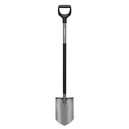 Fiskars Gärtnerspaten spitz Ergonomic - 1066708 - Spaten für präzises Arbeiten im Garten, ergonomisches Design für optimale Handhabung und weniger Ermüdung.