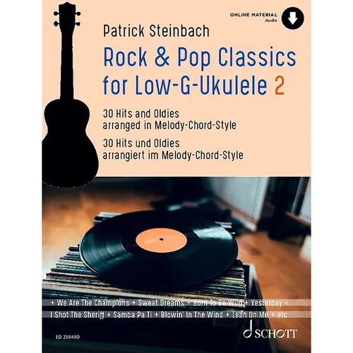 Rock & Pop Classics für "Low G"-Ukulele - Songbook für Ukulele mit alternativer Stimmung, ideal für Gitarrist:innen, bietet mitreißende Arrangements und verbindet Melodie mit Akkorden. Perfekt für Unterricht und Anfänger!
