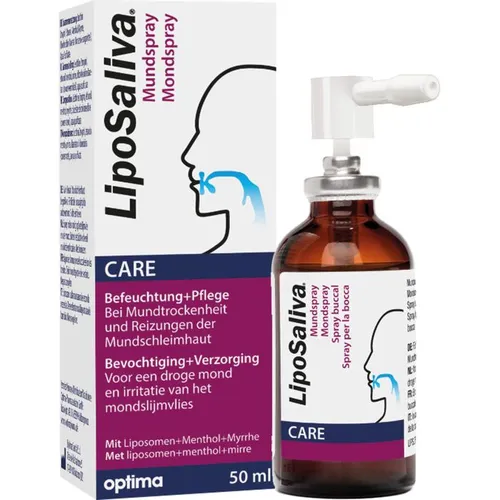 Liposaliva Mundbefeuchtung Spray 50 ml - Arzneimittel zur effektiven Befeuchtung der Mundschleimhaut, ideal bei trockenen Mundgefühlen und für mehr Lebensqualität.