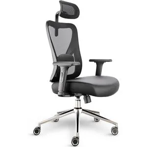 LUTIVO Ergonomischer Bürostuhl & Gaming Stuhl (Schwarz) - Vielseitiger Schreibtischstuhl für komfortables Arbeiten und Spielen. Mit ergonomischem Design und optimaler Unterstützung für lange Sitzzeiten.