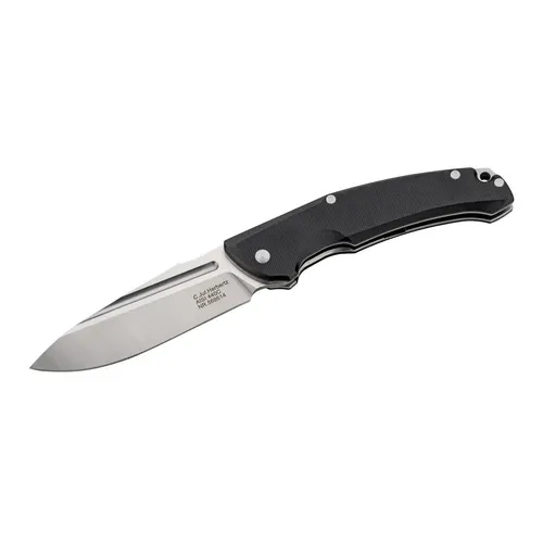 Herbertz Taschenmesser mit G10 Griff in Schwarz - Taschenmesser mit 10,6 cm Klinge aus rostfreiem Edelstahl, robustem G10 Griff und ideal für Outdoor-Aktivitäten.