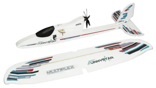 Multiplex Segelflugmodell FunnyStar BauKasten PLUS! - RC-Modelle, unmontierter Bausatz mit Brushless Motor für herausragende Flugleistungen und Spaß am Modellbau.