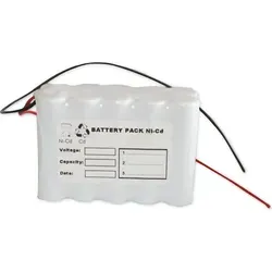 Akku Pack 12V 800mAh für Notbeleuchtung D-Reihe - Batterien & Akkus, leistungsstarker NiCd Akku mit Hochtemperaturzellen für zuverlässige Notbeleuchtung in kritischen Situationen.