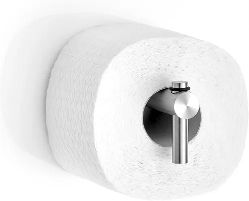 PHOS Design Toilettenpapierhalter aus massivem Edelstahl, Klorollenhalter Made in Germany - Eleganter Toilettenpapierhalter aus robustem Edelstahl mit seidenmatter Oberfläche. Ideal für Bad und WC, bietet er hohe Haltbarkeit und eine sichere Befestigung durch die verdrehsichere Verschraubung.