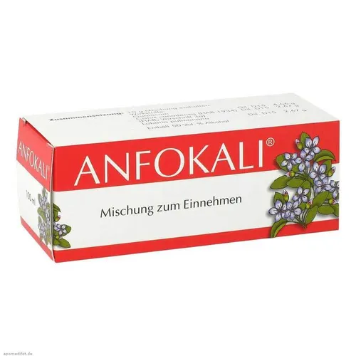 ANFOKALI Tropfen 100 ml - Praktische Tropfen zur Unterstützung der Atemwege, ideal bei Beschwerden im Nasen- und Rachenraum. Die handliche Flasche ist perfekt für unterwegs und erleichtert die Anwendung.