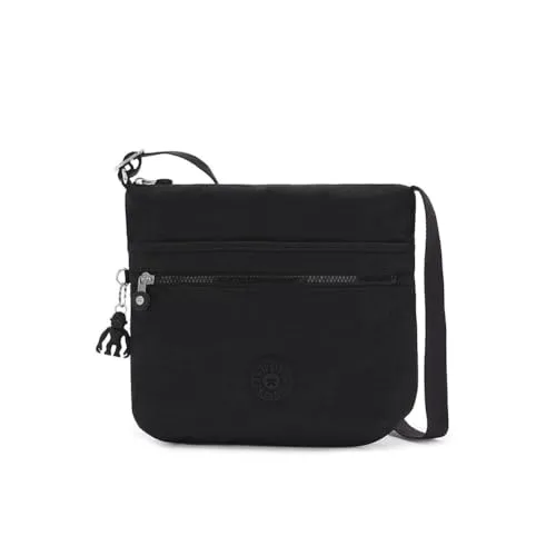 Kipling ARTO Mittelgroße Umhängetasche - Black Noir (Schwarz) - Praktische Umhängetasche mit verstellbarem Schulterriemen, mehreren Taschen für optimale Organisation und stylishem Kipling Logo, ideal für den Alltag.