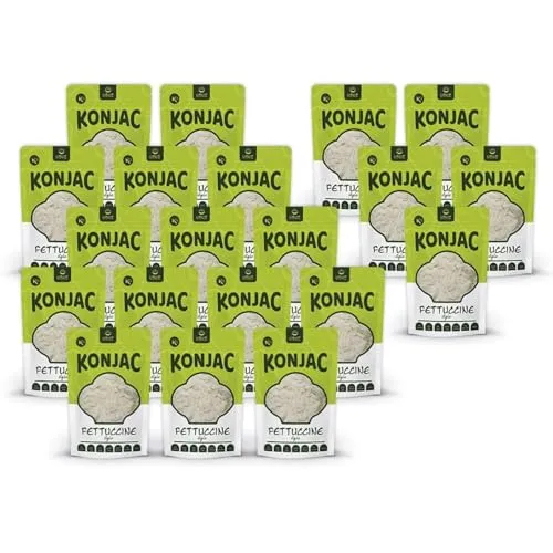 USUI Fettuccine aus Konjak 20 Stück – Shirataki Konjak Nudeln | Low Carb Pasta | Keto Diät | glutenfrei | kalorienarm (20×270g)