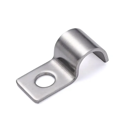 FamlTol 50 Stk Kabelschellen,Hochleistungs Einzelloch Kabelschellen Metall, Kabelhalter Kabelclips Metallkabelschellen Für Kabel Unterputz Installation Ø 4 mm