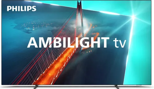 Philips 55OLED708 12 - 55 Zoll 4K Ambilight OLED TV, beeindruckendes HDR mit Ambilight-Funktion und 120 Hz für ein interaktives Fernseherlebnis