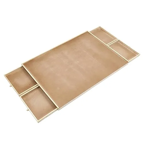 Haushalt International Puzzletisch 1000 Teile - Puzzletisch 76x57cm mit 4 Schubladen, ideal zum Ordnen und Aufbewahren von Puzzlestücken