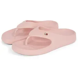 Tommy Hilfiger TH COMFORT BEACH SANDAL Damen Zehentrenner - Modische Zehentrenner von Tommy Hilfiger, ideal für den Sommer. Bequem mit 3,5 cm Plateau und kleiner Logostickerei, perfekt für lässige Outfits.