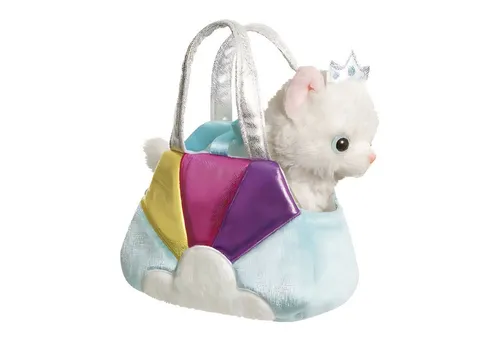 Aurora World Fancy Regenbogen Kätzchen in Tragetasche - Plüschfigur 21 cm - Niedliches 21 cm großes Plüschkätzchen in einer praktischen Tragetasche. Ideal zum Spielen und Kuscheln – perfekt für kleine Tierfreunde!