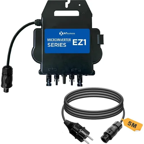 APsystems® Mikrowechselrichter EZI-M 800W mit WLAN & Bluetooth - Wechselrichter für Balkon- und DIY-Systeme, plug-and-play mit 800W Leistung, integriertes WLAN & Bluetooth für einfache Überwachung der Solarproduktion.