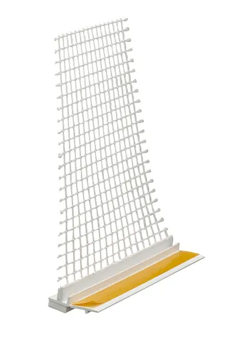 30x Anputzleiste mit Gewebe 9 mm 2,0 m Putzleiste Fensterleiste PVC-Leiste