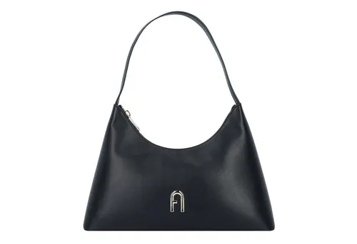 Furla Diamante Schultertasche S Leder 34 cm grau - Elegante Handtasche aus hochwertigem Leder, ideal für stilbewusste Frauen, bietet ausreichend Platz für Essentials.