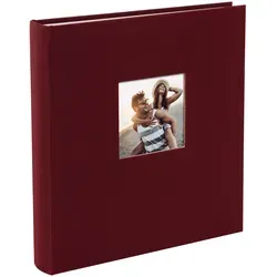 Fotoalbum Bella Vista bordeaux 30x31 cm - Elegantes Fotoalbum in Bordeaux, ideal für kreative Erinnerungsstücke. Perfekt für Hochzeiten, Reisen oder besondere Anlässe.