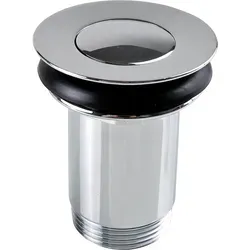 Ablaufventil 1 1/4'' mit Druckverschlussstopfen - Push-Funktion - Praktisches Ablaufventil 1 1/4'' mit Push-Funktion. Ideal für einfache Entwässerungslösungen und zuverlässigen Einsatz in Abflüssen.