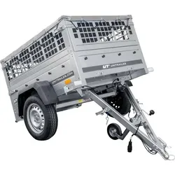 UNITRAILER Garden Trailer 150 Kipp - Handwagen mit Kippmechanismus, ideal für Umzüge und Warentransport. Maximal belastbar bis 750 kg, große Ladefläche und stabile Stahlbordwände sorgen für hohe Funktionalität.