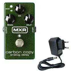 MXR E-Gitarre MXR Effektgerät M169 Carbon Copy Analog Delay Pedal mit Netzteil, Effektgerät, Analog Delay, Pedal, mit Netzteil grün