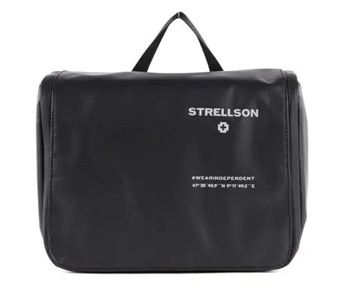 Strellson Herren Kulturbeutel Stockwell 2.0 Benny - Eleganter Kulturbeutel aus strapazierfähigem Gewebe, ideal für Reisen. Mit praktischem Reißverschluss und mehreren Innenfächern für optimale Organisation.