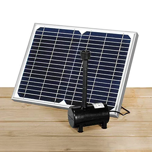MAUK® Solar-Multifunktions-Pumpe für Garten & Teich - Brunnenpumpen für Gartenteiche, solarbetrieben und ideal zur Sauerstoffanreicherung sowie für kreative Wasserspiele in jedem Außenbereich.