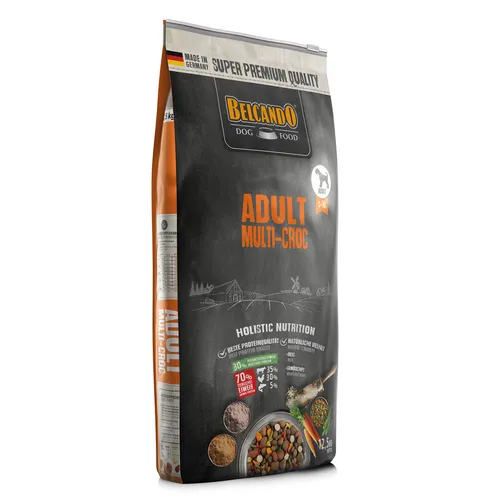 BELCANDO Adult Multi-Croc 12,5 kg - Hundefutter mit wertvollen Rohstoffen, leicht verdaulichem Reis und abwechslungsreicher Krokettenmischung für erwachsene Hunde, ideal für gesunde Ernährung und Freude beim Fressen.