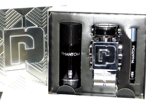 Paco Rabanne Phantom Set 100 ml + 150 ml + 10 ml - Herrenparfüm-Set mit 100 ml Eau de Toilette, 150 ml Duschgel und 10 ml Travel Spray – für den perfekten Duftgenuss unterwegs.