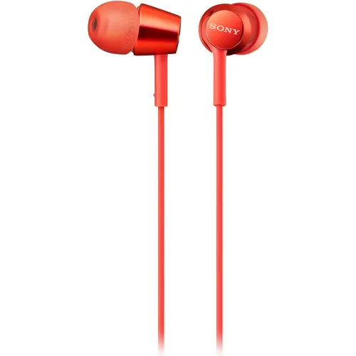Sony MDR-EX155AP In-Ear-Kopfhörer - Ergonomische, kabelgebundene In-Ear-Kopfhörer in stilvollem Rot für perfekten Tragekomfort und beeindruckenden Klanggenuss.