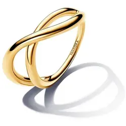 Pandora Fingerring Unendlichkeit Goldfarben 52 - Eleganter Unendlichkeit Ring in goldfarben, Größe 52, ideal für besondere Anlässe oder als zeitloses Geschenk.