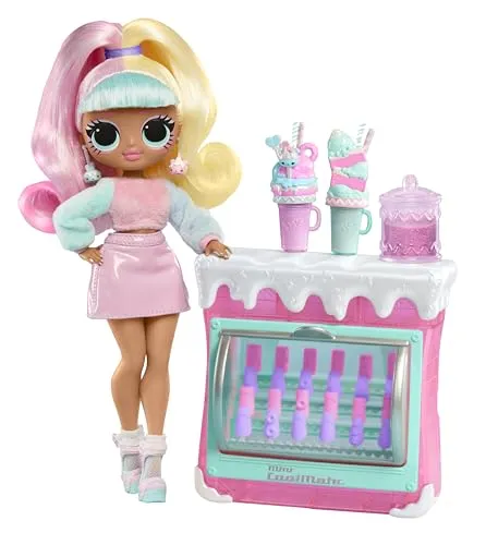 L.O.L. SURPRISE! Anziehpuppe - O.M.G. Sweet Nails Candylicious, 25 cm groß mit 20 Überraschungen und funkelndem Zubehör für kreativen Spielspaß ab 4 Jahren