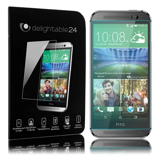 Schutz Glas für HTC One M8, Full Cover Film Tempered Glass Displayschutz
