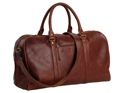 Daniel Ray Reisetasche DRL22.1350 Cary – Funktionale Handgepäcktasche in Braun - Hochwertige Reisetasche aus 100% Leder, ideal für Handgepäck. Praktisches Design mit 24 l Volumen und handgepäcktauglich gemäß IATA-Empfehlung.