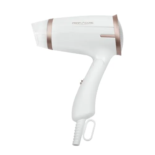 ProfiCare Haartrockner PC-HT 3009 - 1400 Watt, klappbar und kompakt mit 2 Temperaturstufen, ideal für Reisen und Zuhause