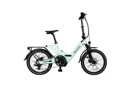 BERLIN BIKE E-Bike Klapprad 2GO - 20 Zoll Vollfederung - E-Bike, klappbar mit 50 km Reichweite und 7-Gang Shimano, ideal für Pendler und Reisende. Leicht transportierbar dank Faltmechanismus und stabiler Magnesiumrahmen.