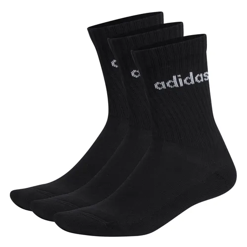 Adidas Linear Crew Cushioned Socken 3 Paar - schwarz