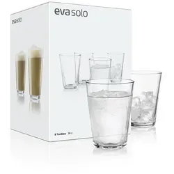 EVA SOLO Kubek Thermo 350ml Legio Nova, Glas, Transparent, 5 cm, 8 Stück (1er Pack)