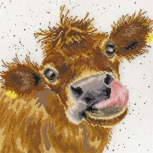 Bothy Threads, Kreuzstichset "Moo", 26x26cm, xhd48, Zählmuster