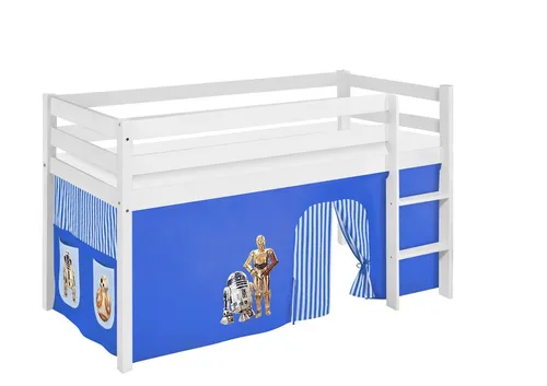 Lilokids Kinderbett Spielbett JELLE Disney Eiskönigin - Halbhochbett mit Vorhang - Das Lilokids Spielbett JELLE begeistert Kinder und Eltern. Mit dem zauberhaften Eiskönigin-Vorhang wird das Bett zum Spielplatz und Rückzugsort zugleich. Die sichere Konstruktion und flexible Leiterplatzierung garantieren einen angenehmen Schlafplatz.