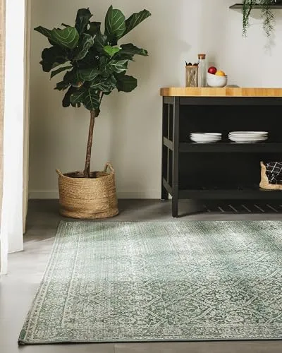 benuta Nest In- & Outdoor Teppich Artis - Grün 160x235 cm - Teppich für Innen- und Außenbereiche, strapazierfähig und pflegeleicht. Bringt fröhliche Sommeratmosphäre in dein Zuhause und ist perfekt für Fußbodenheizung.