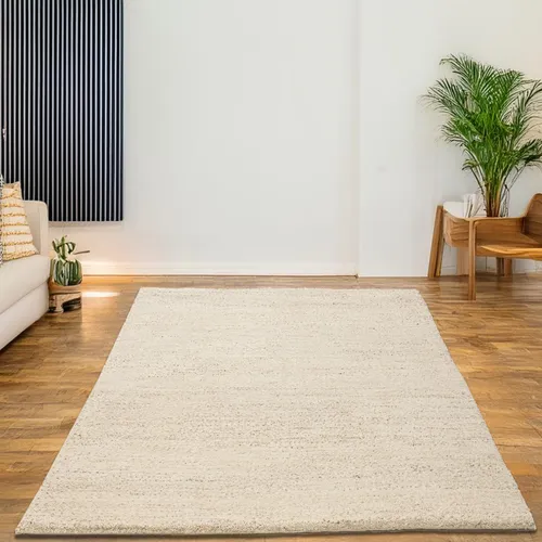 THEKO Wollteppich Taza Royal – Handgeknüpfter Berberteppich aus Schurwolle, 200x250 cm - Eleganter Wollteppich Taza Royal, 200 cm x 250 cm, handgeknüpft aus reiner Schurwolle. Ideal für ein gemütliches Zuhause mit weich-kuscheliger Oberfläche und geprüfter Qualität.