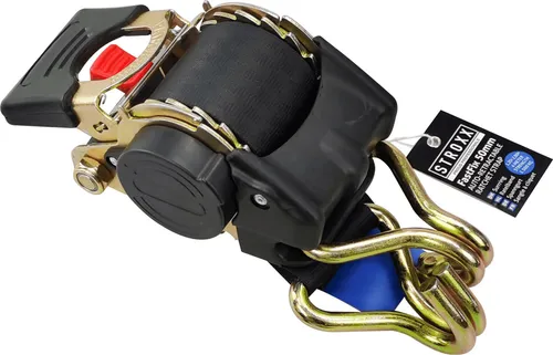 Automatik Spanngurt  4 Meter 50mm selbstaufrollend Zurrgurt Rückführung Stroxx