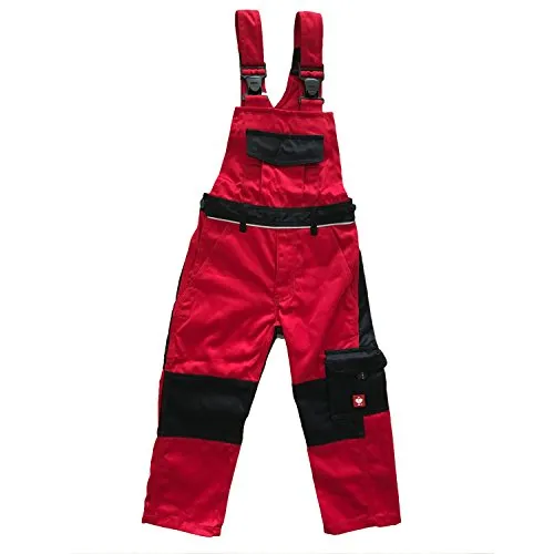 Engelbert Strauss Kinder Latzhose e.s. image, Farbe:rot/schwarz, GröÃŸe:146/152