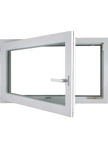 Meeth Kellerfenster 60 x 40 cm DIN links – 1-flügelig Dreh-Kipp in Weiß - Hochwertiges Kellerfenster, perfekt für optimale Belüftung und Tageslicht, ideal für Keller und Dachräume.