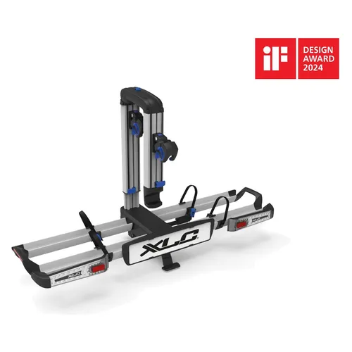 XLC Almada Work-E VC-C07 Fahrradträger für Anhängerkupplung - Robuster Fahrradträger für Anhängerkupplung, ideal für den sicheren Transport von bis zu 2 Fahrrädern. Praktisch und einfach zu montieren, perfekt für Ausflüge.