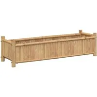 vidaXL Pflanzkübel aus Bambus - Hochbeet für Garten, Balkon und Terrasse, aus langlebigem Bambus mit erhöhtem Design für optimalen Schutz von Pflanzen, ideal für Gemüse und Kräuter.